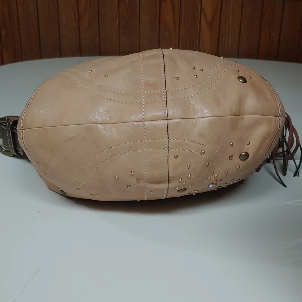 Coach Vanchetta Crystal Studded Leather Hobo Shoulder Bag - Picture 10 of 17